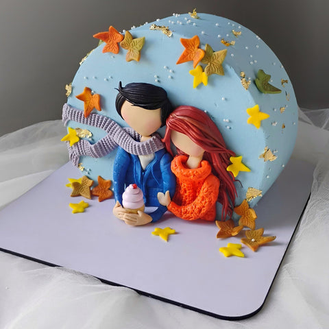Winter Anniversary Cake